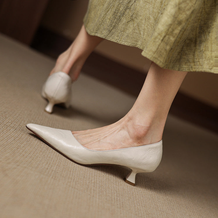 Leather Heels Mary