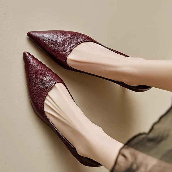 Leather Heels Mary