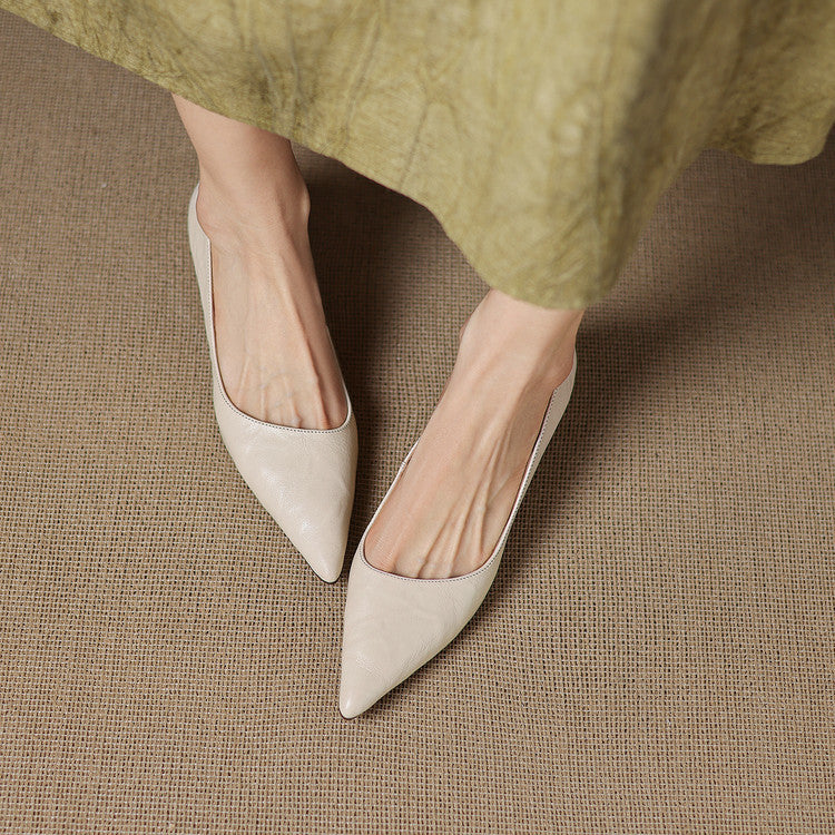 Leather Heels Mary