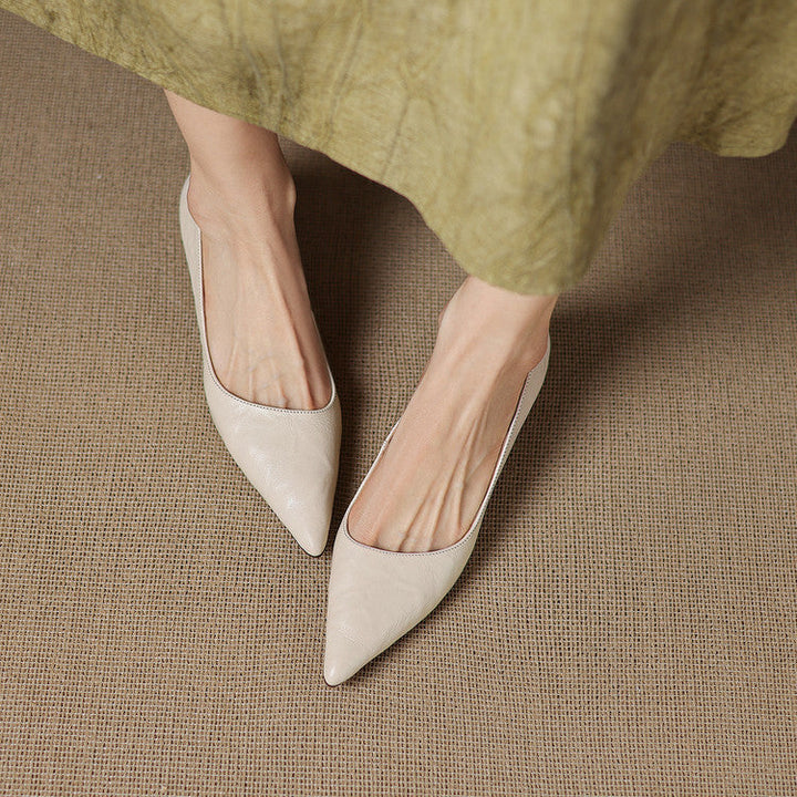 Leather Heels Mary