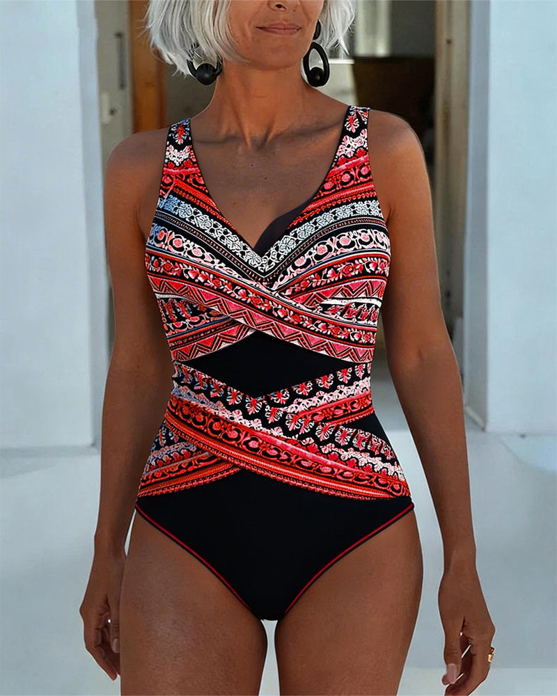 One-Piece Printed Tank Top