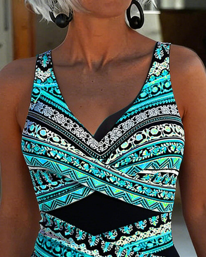 One-Piece Printed Tank Top