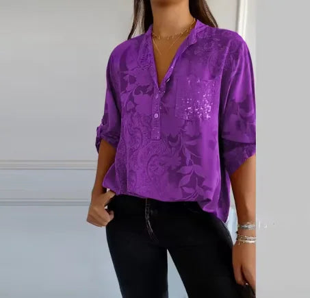 Isla™ Pocketed V-Neck Shirt