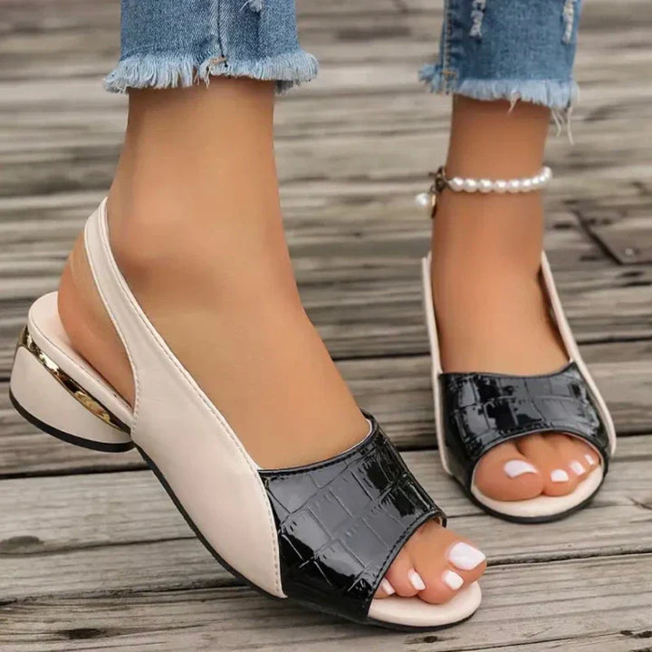 Theresa | Chic Open-Toe Slingback Heels