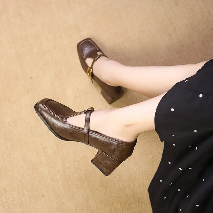 Leather Mary Janes