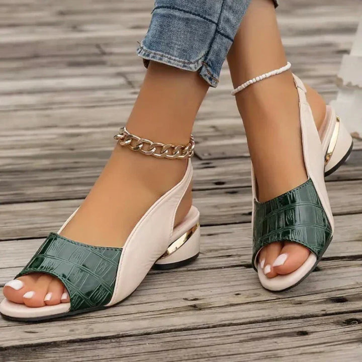 Theresa | Chic Open-Toe Slingback Heels