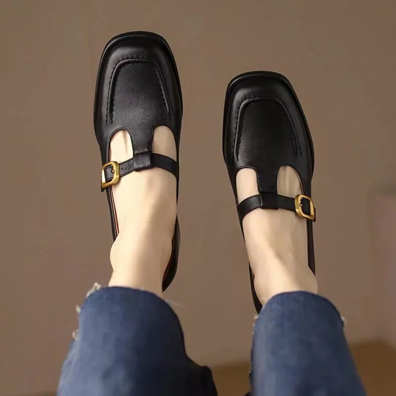 Premium Leather Mary Janes