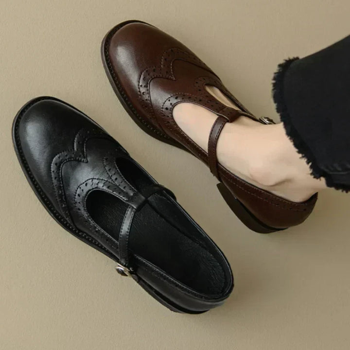 Leather Mary Janes