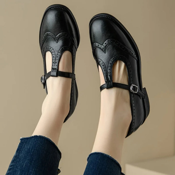 Leather Mary Janes
