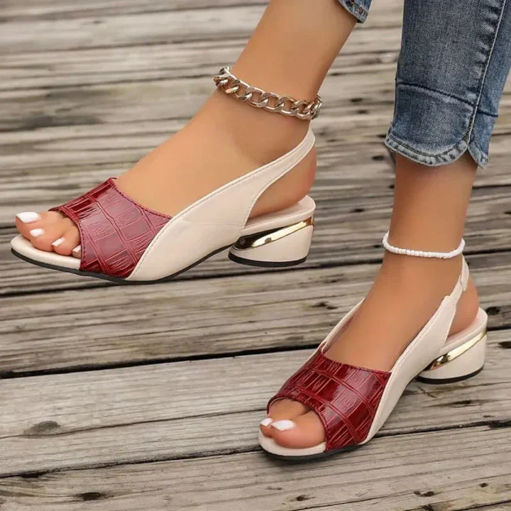 Theresa | Chic Open-Toe Slingback Heels