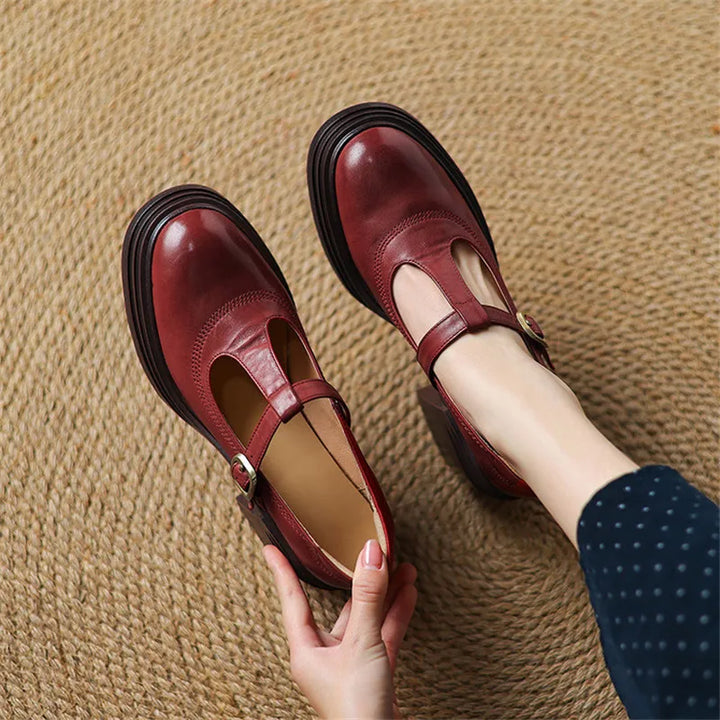 Leather Mary Janes