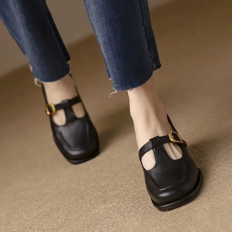 Premium Leather Mary Janes