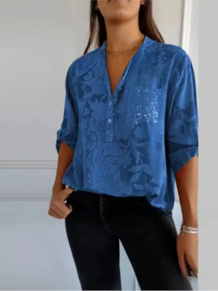 Isla™ Pocketed V-Neck Shirt