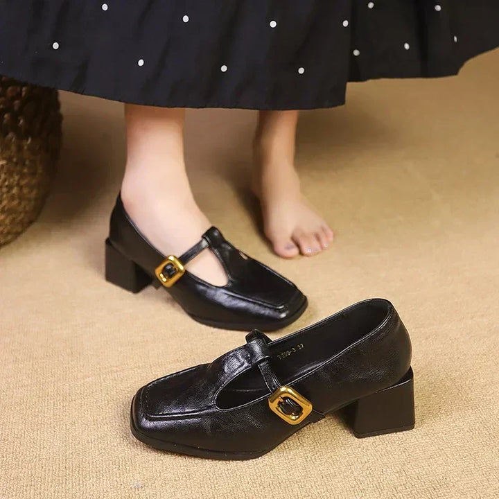 Leather Mary Janes