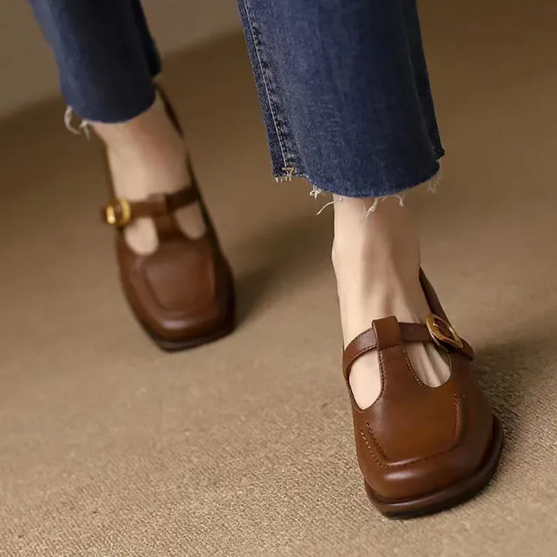 Premium Leather Mary Janes