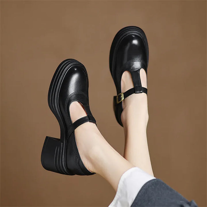 Leather Mary Janes