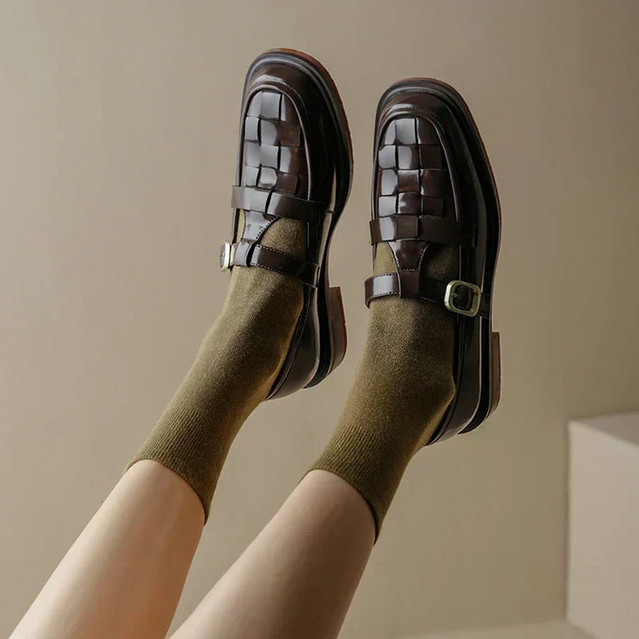 Leather Vintage-Style Mary Janes