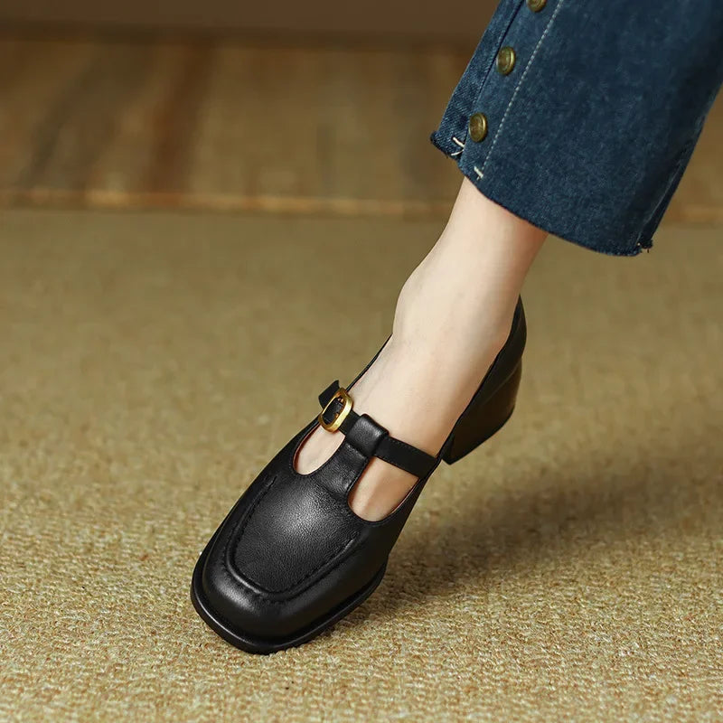 Premium Leather Mary Janes