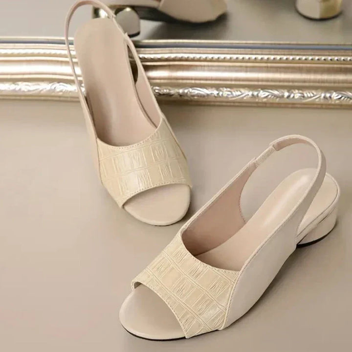 Theresa | Chic Open-Toe Slingback Heels