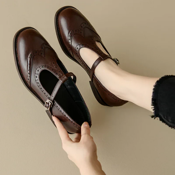 Leather Mary Janes