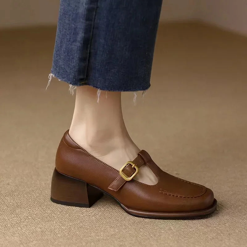 Premium Leather Mary Janes