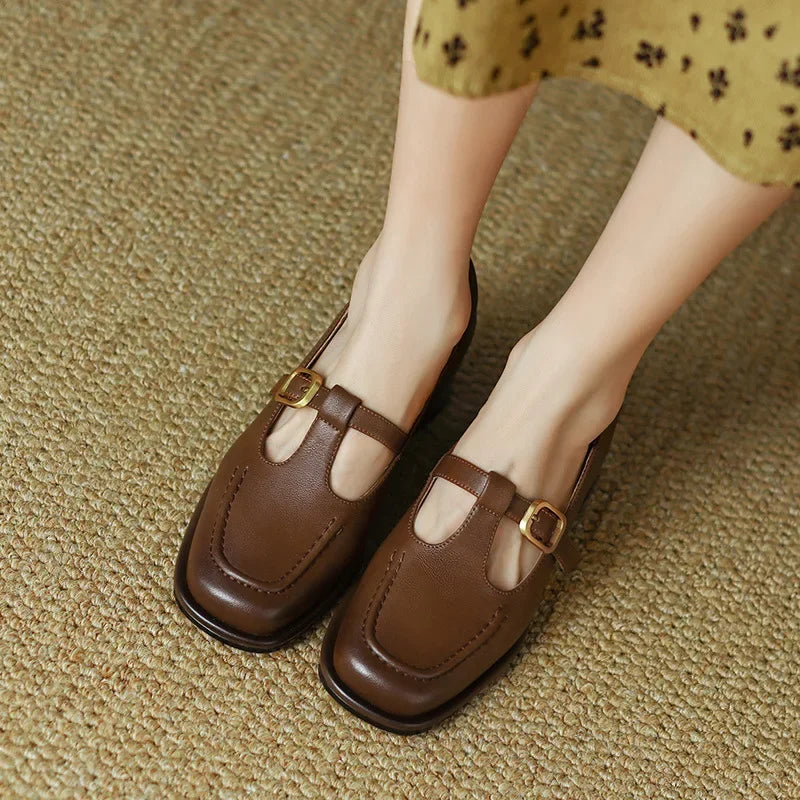 Premium Leather Mary Janes