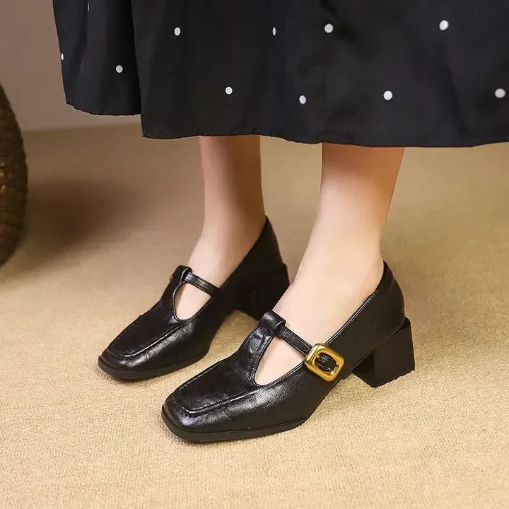 Leather Mary Janes