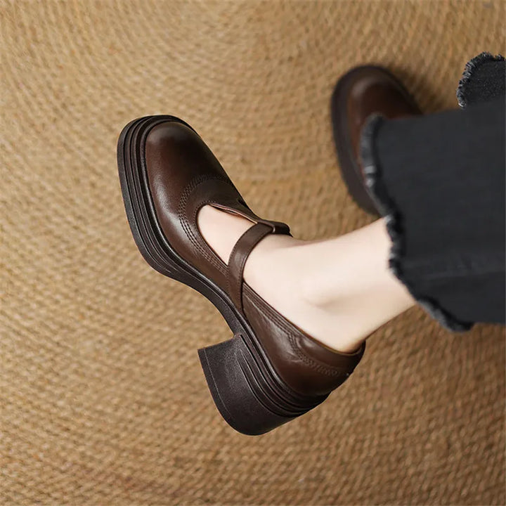 Leather Mary Janes