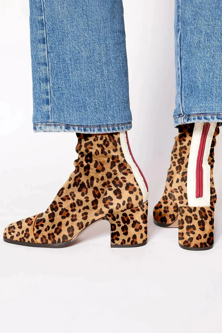 Women’s Soft Suede Block Heel Ankle Boots