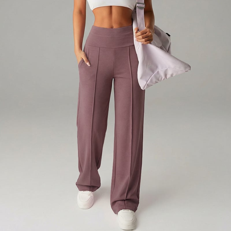 Women's Solid Color Loose Straight Leg Pants