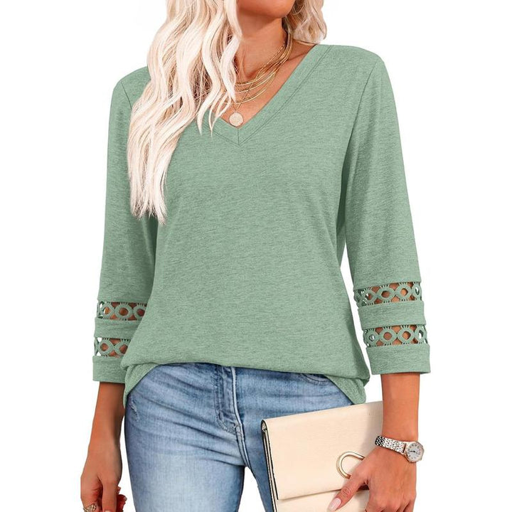 STYLI |  Chic Casual V-Neck Summer Top