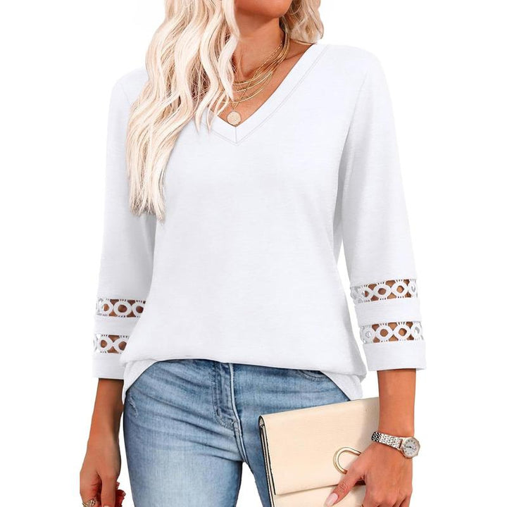 STYLI |  Chic Casual V-Neck Summer Top
