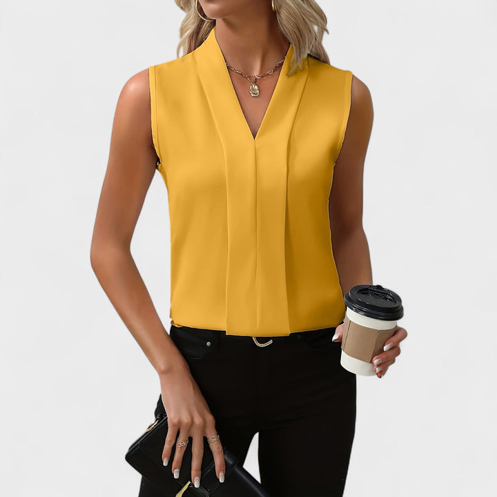 Bonnie Blu™ | Chic Sleeveless Blouse