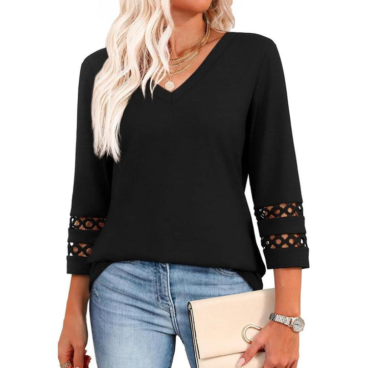 STYLI |  Chic Casual V-Neck Summer Top