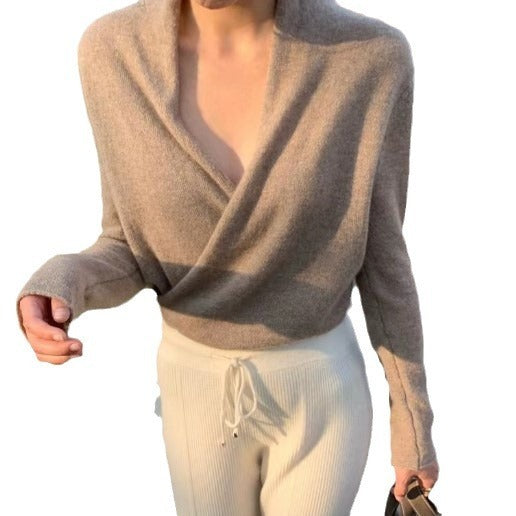 Cashmere Wrap Style Jumper