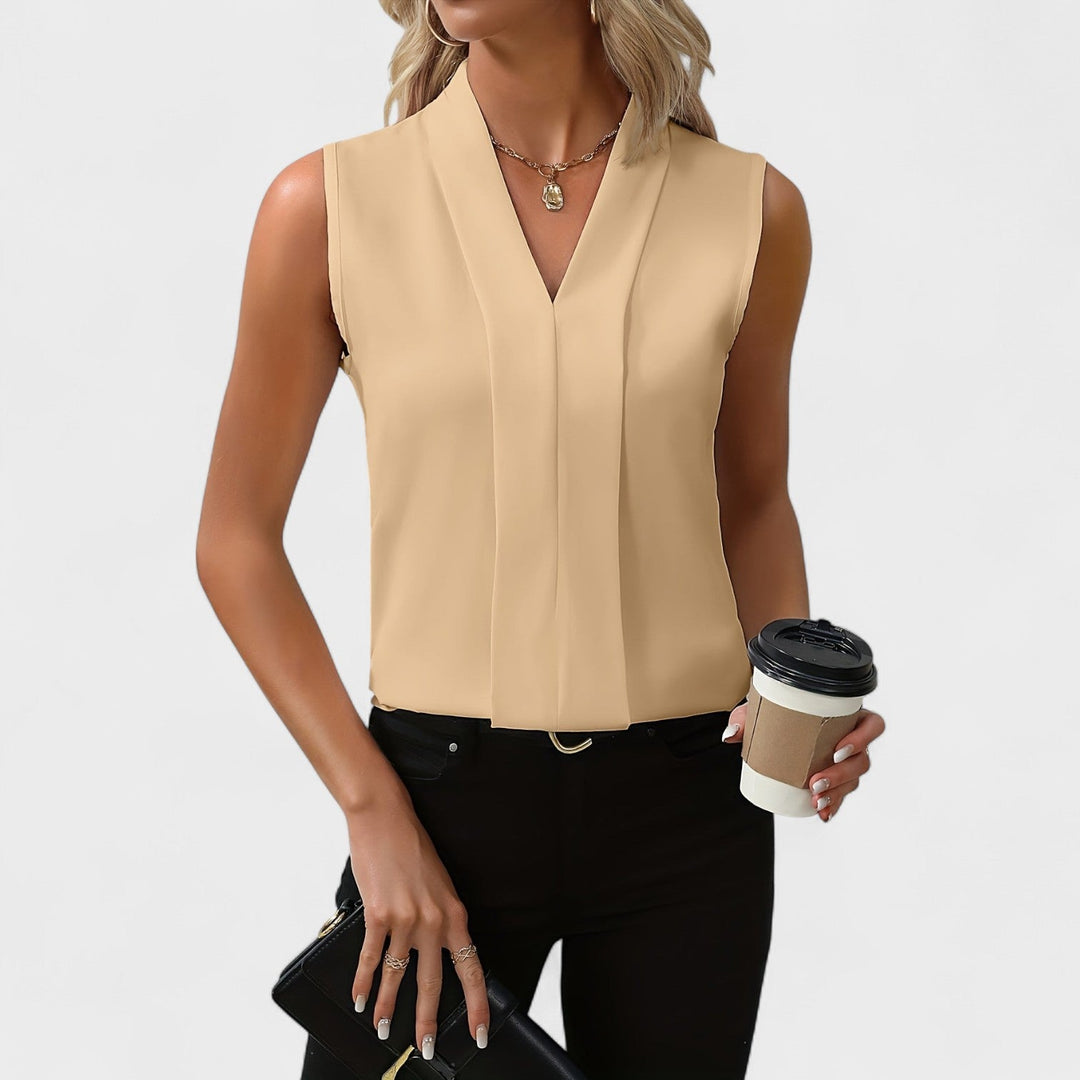 Bonnie Blu™ | Chic Sleeveless Blouse