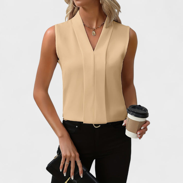 Bonnie Blu™ | Chic Sleeveless Blouse