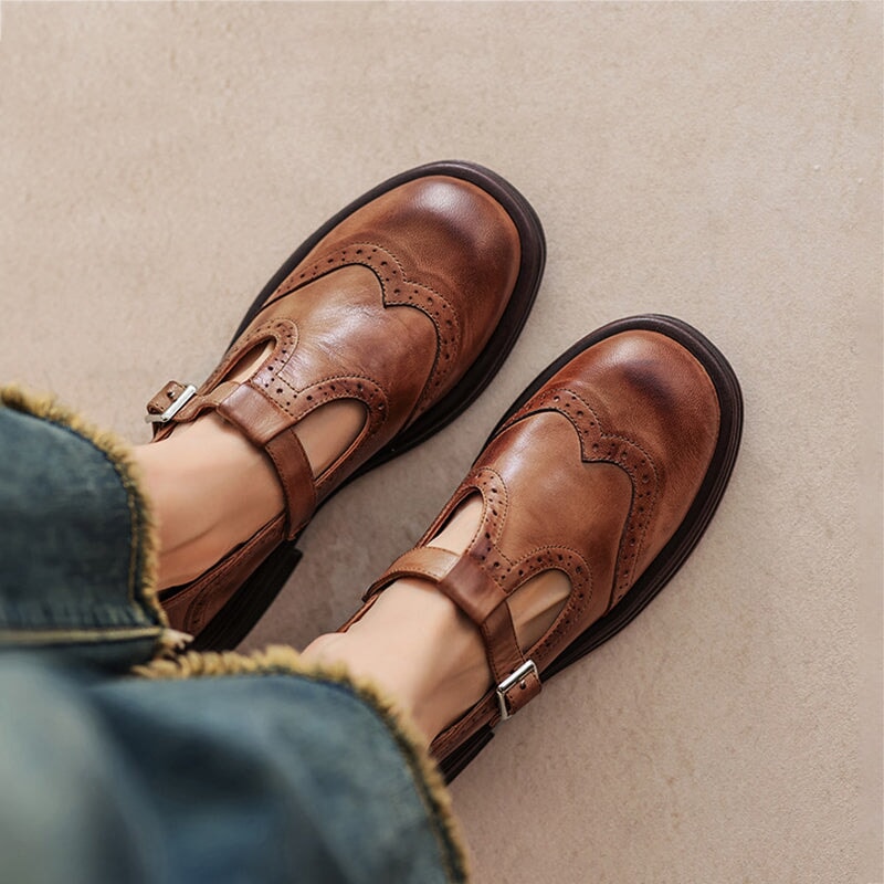 Premium Leather Mary Janes