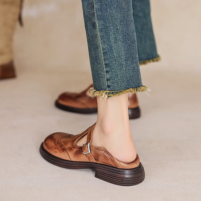 Premium Leather Mary Janes