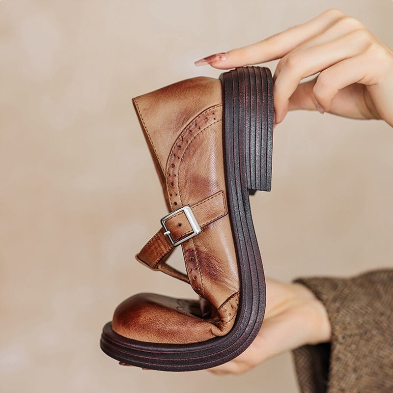 Premium Leather Mary Janes
