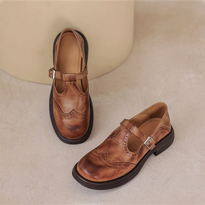 Premium Leather Mary Janes
