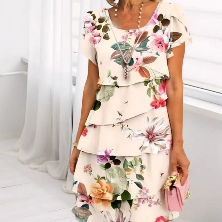 Lyra™ | Graceful Floral Elegance Dress